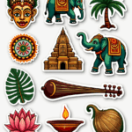 Regional Art & Symbols - Sticker Sheet v14